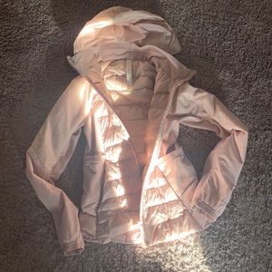 Lululemon down for it all jacket in porcelain pink